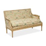 A LOUIS XVI PAINTED SETTEE19th century