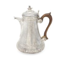 A FRENCH SILVER COFFEE POT Strasbourg, 1783/4