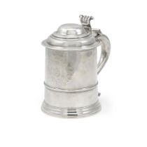 A GEORGE I SILVER TANKARD by William Spackman, London, 1723