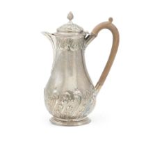 AN ENGLISH STERLING SILVER BALUSTER FORM MILK JUG by John & Frank Pairpoint, London, 1905