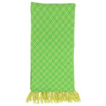 Ballantyne: a Lime Green and Yellow Cashmere Muffler Scarf