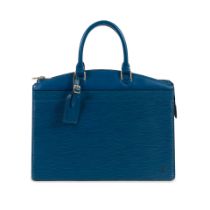 Louis Vuitton: a Blue Epi Leather Riviera Bag (includes luggage tag)