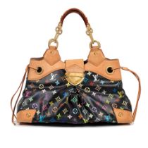 Louis Vuitton x Takashi Murakami: a Black Multicolore Monogram Ursula Tote 2007 (includes dust bag)