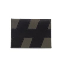 Hermès: a Noir Barenia and Vert de Gris Epsom H-Tag Passport Holder 2021 (includes dust bag...