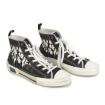 Christian Dior: a Pair of B23 High Top Sneakers (includes dust bag)