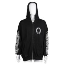 Chrome Hearts: a Men's Black Cotton Zipped Hoodie