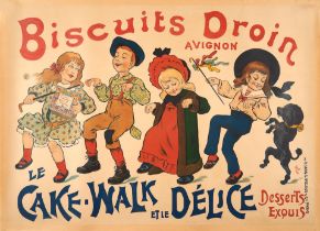 FRENCH ADVERTISING POSTER. OGE, EUGENE. 1861-1936. Biscuits Droin, Avignon. Paris: H. Laas, E. P...