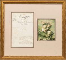 BONAPARTE, NAPOLEON. 1769-1821. Document signed.