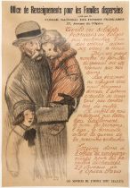 WORLD WAR I POSTER. STEINLEN, THEOPHILE ALEXANDRE. 1859-1923. Office de Renseignements pour les ...