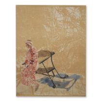 SAM SZAFRAN (1934-2019) Lilette à la chaise de Gaudi, 2007 Lithographie sur papier Japon mi...