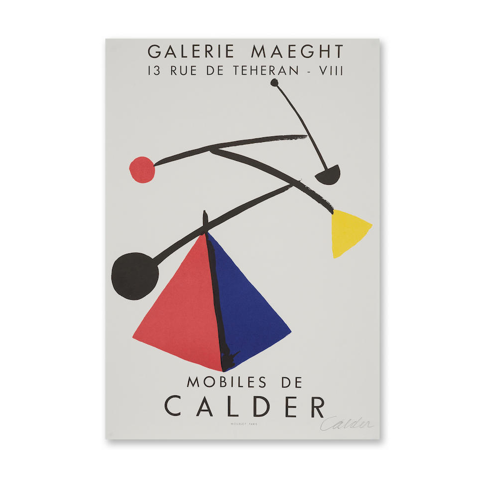 ALEXANDER CALDER (1898-1976) Mobiles de Calder, circa 1970 Affiche lithographique en couleurs su...