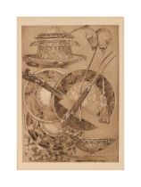 Alphonse Mucha (1860-1939) Documents décoratifs, 1902 Ensemble de 4 planches encadrées...