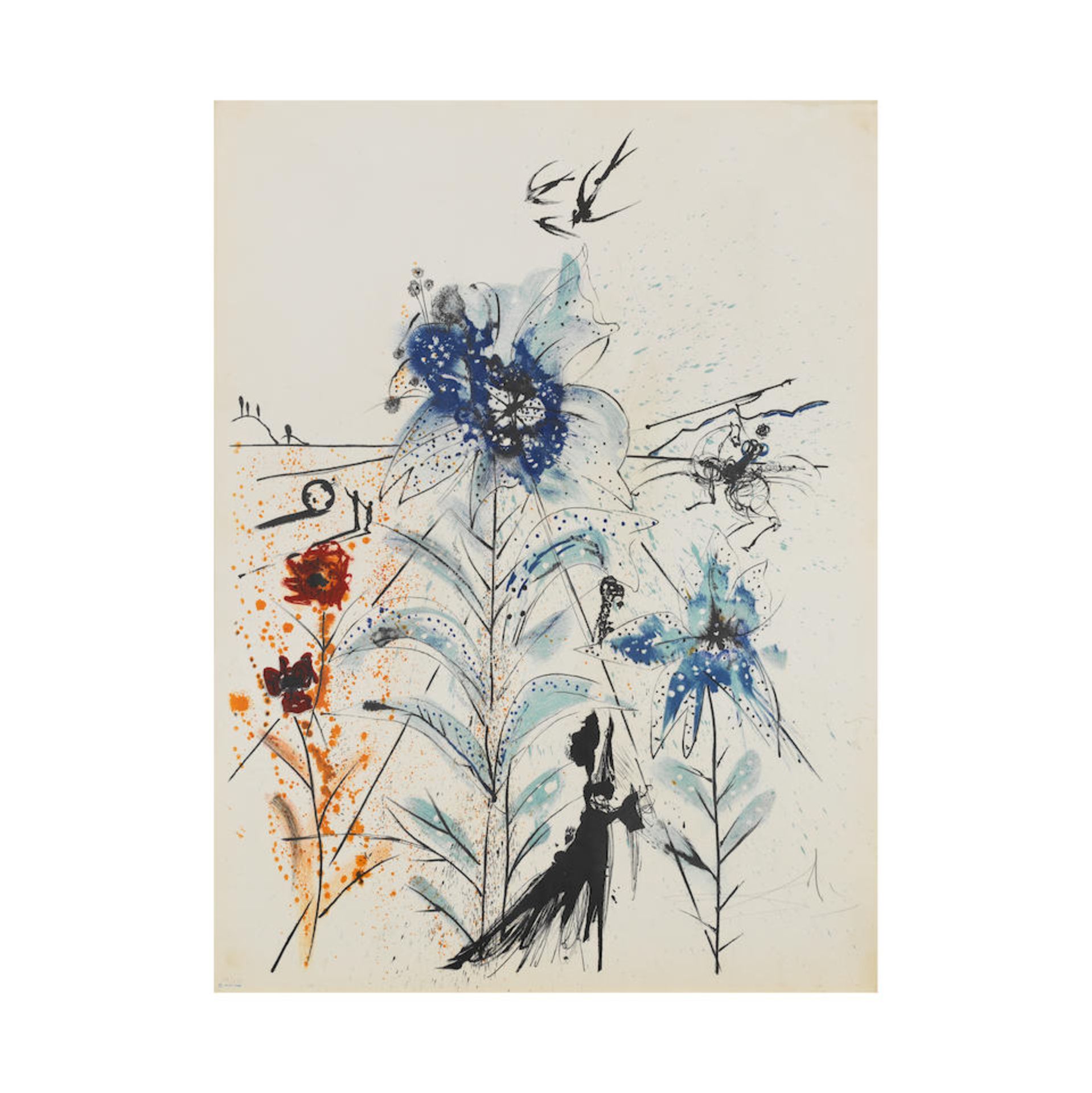 SALVADOR DALÍ (1904-1989) Flower Magicien, 1972 (Michler & Löpsinger, 1385; Field, 72-...