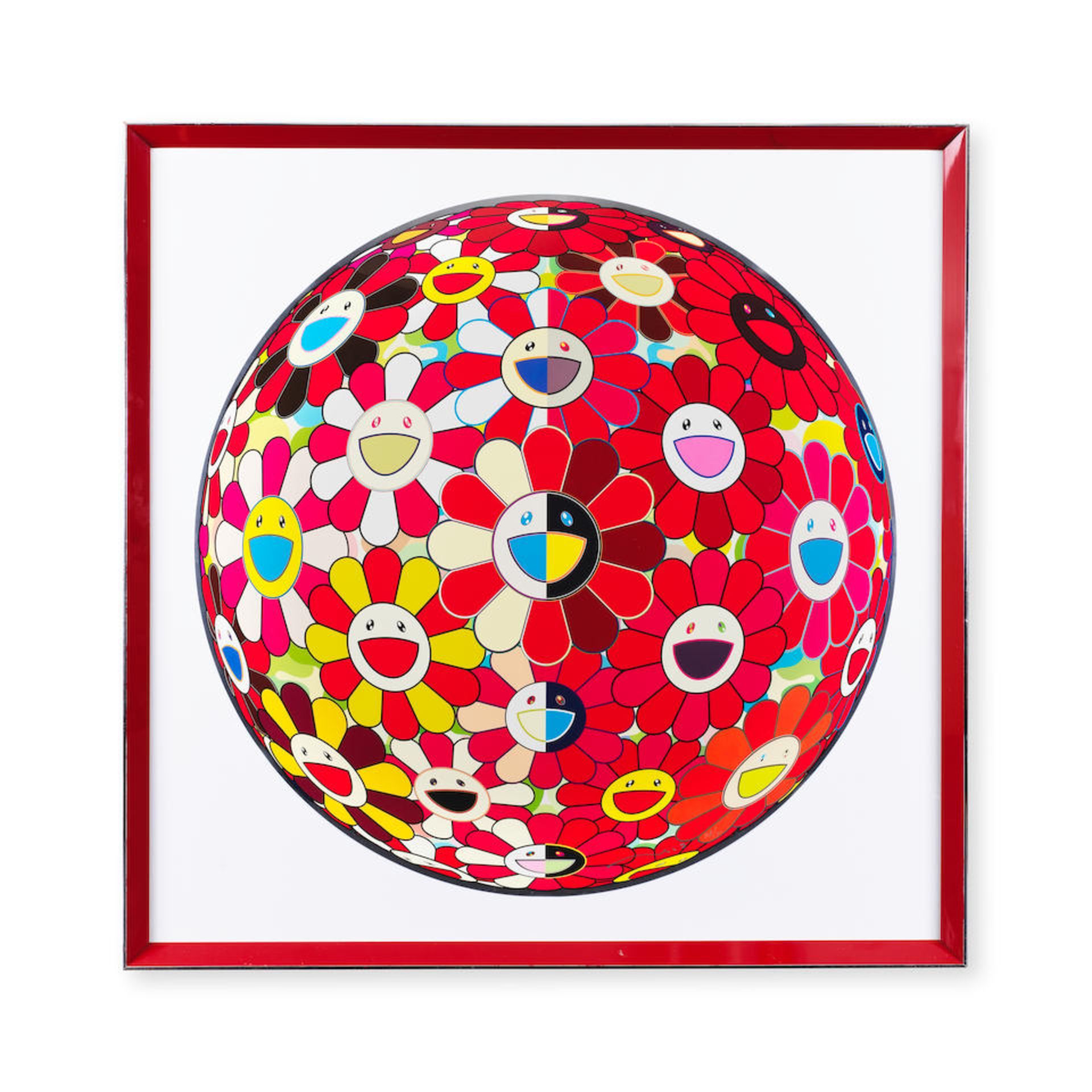 TAKASHI MURAKAMI (NE EN 1962) Flowerball, the magic flute, 2009 Impression offset en couleurs su...