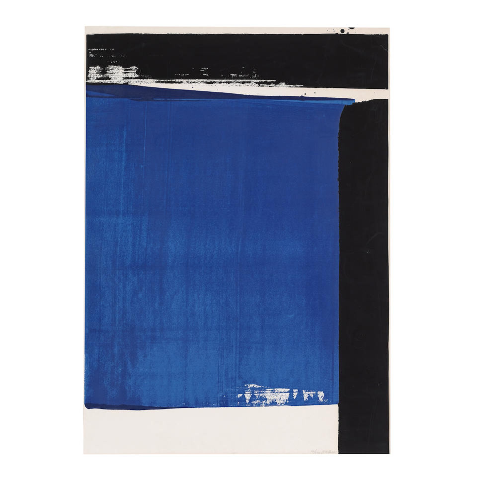 PIERRE SOULAGES (1919-2022) Sérigraphie N°16, 1981 (RMM, 108)Sérigraphie en bleue... - Bild 2 aus 5