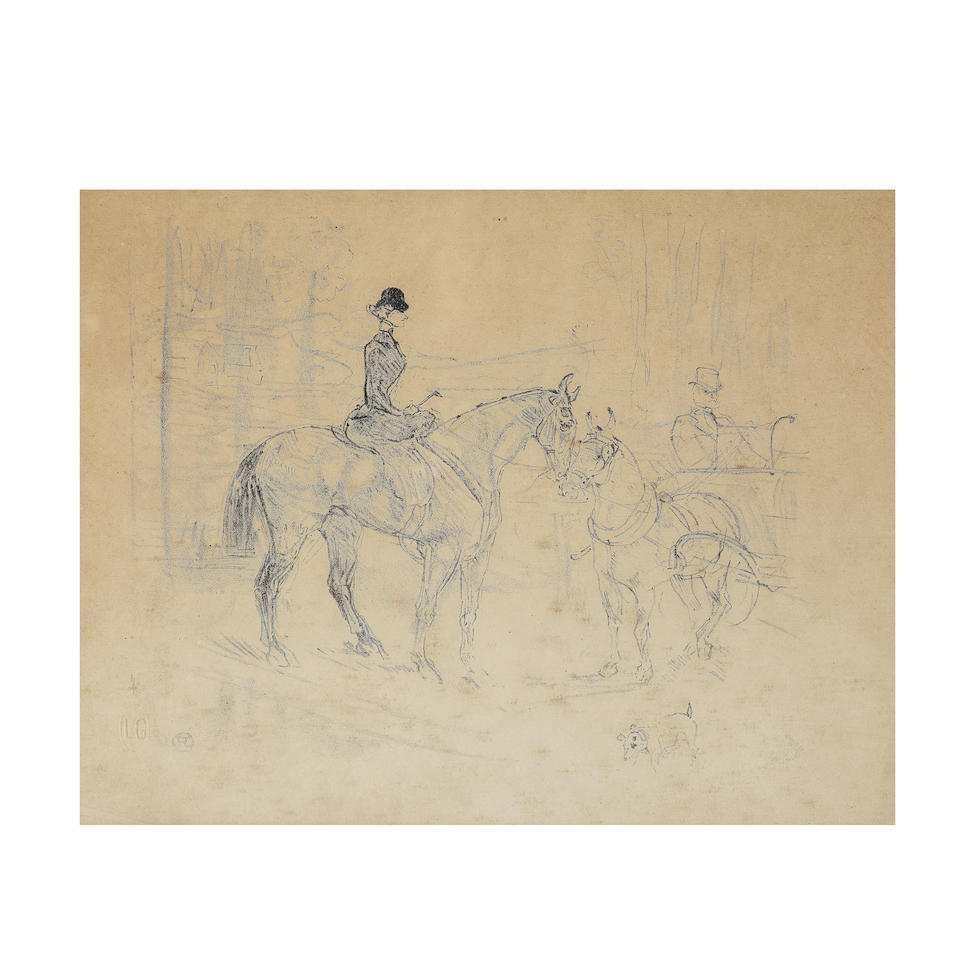 HENRI DE TOULOUSE-LAUTREC D'APRES (1864-1901) L'Amazone et le tonneau, 1898 (Götz Adriani, ...