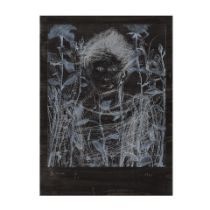 JIM DINE (NE EN 1935) Nancy outside in july XIX : the fish in the wind, 1981 (D'Oench and Feinbe...