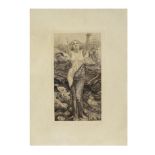 MAX KLINGER (1857-1920) La Nymphe des Eaux, 18 Juillet 91 (Singer, 213 II)Eau-forte et aquatinte...