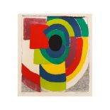 SONIA DELAUNAY (1885-1979) Syncope, Circa 1970 Lithographie en couleurs sur vélinSigné...