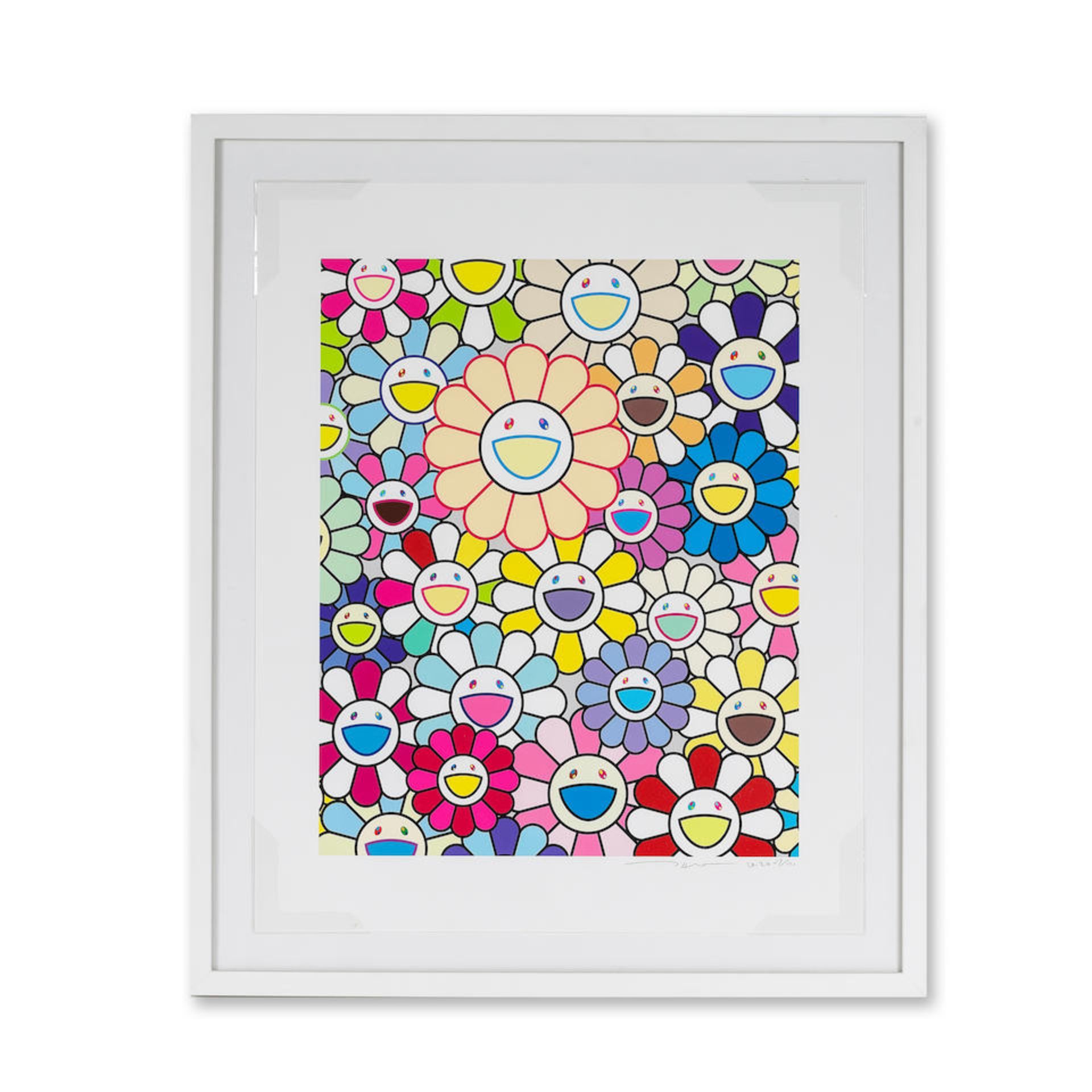 TAKASHI MURAKAMI (NE EN 1962) Field of Flower, 2020 Sérigraphie d'encre pigmentaire sur v&#... - Image 4 of 4