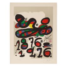 Joan MIRO (1893-1983) Affiche pour le 'Centinari del centre excursionista de Catalunya', 1976 (...