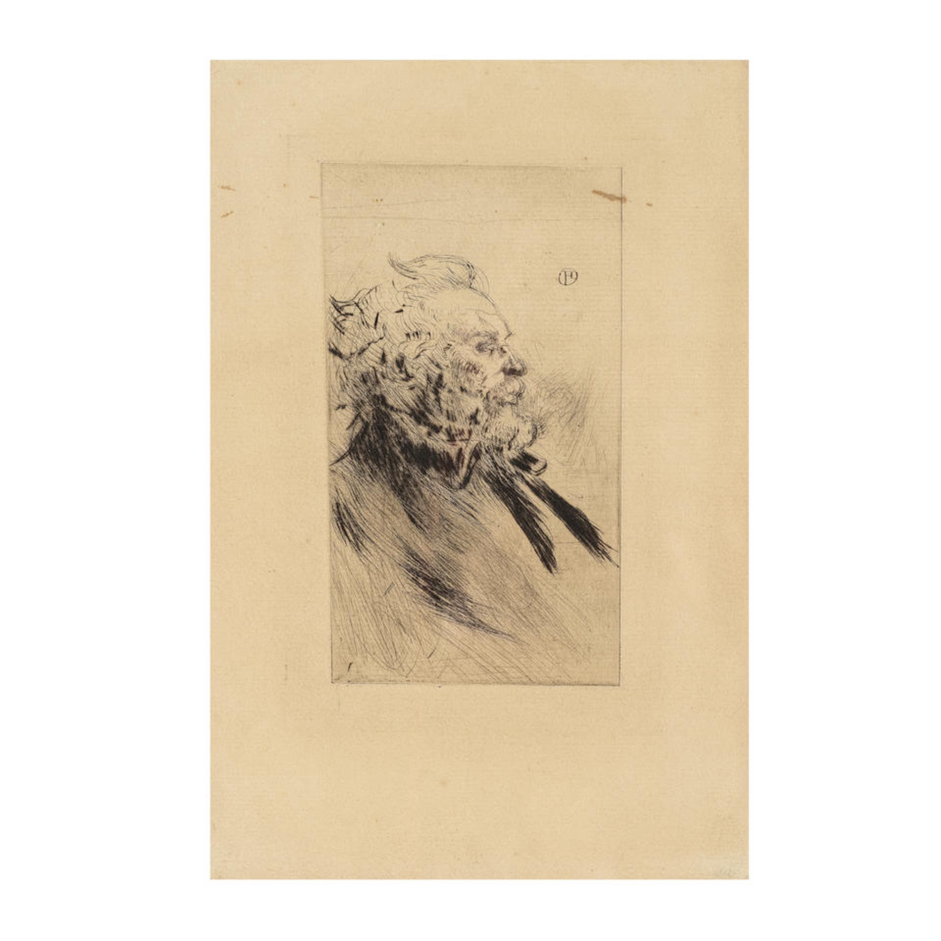 HENRI DE TOULOUSE-LAUTREC (1864-1901) Portrait de Charles Maurin, 189 (Götz Adriani, 243)Ea...