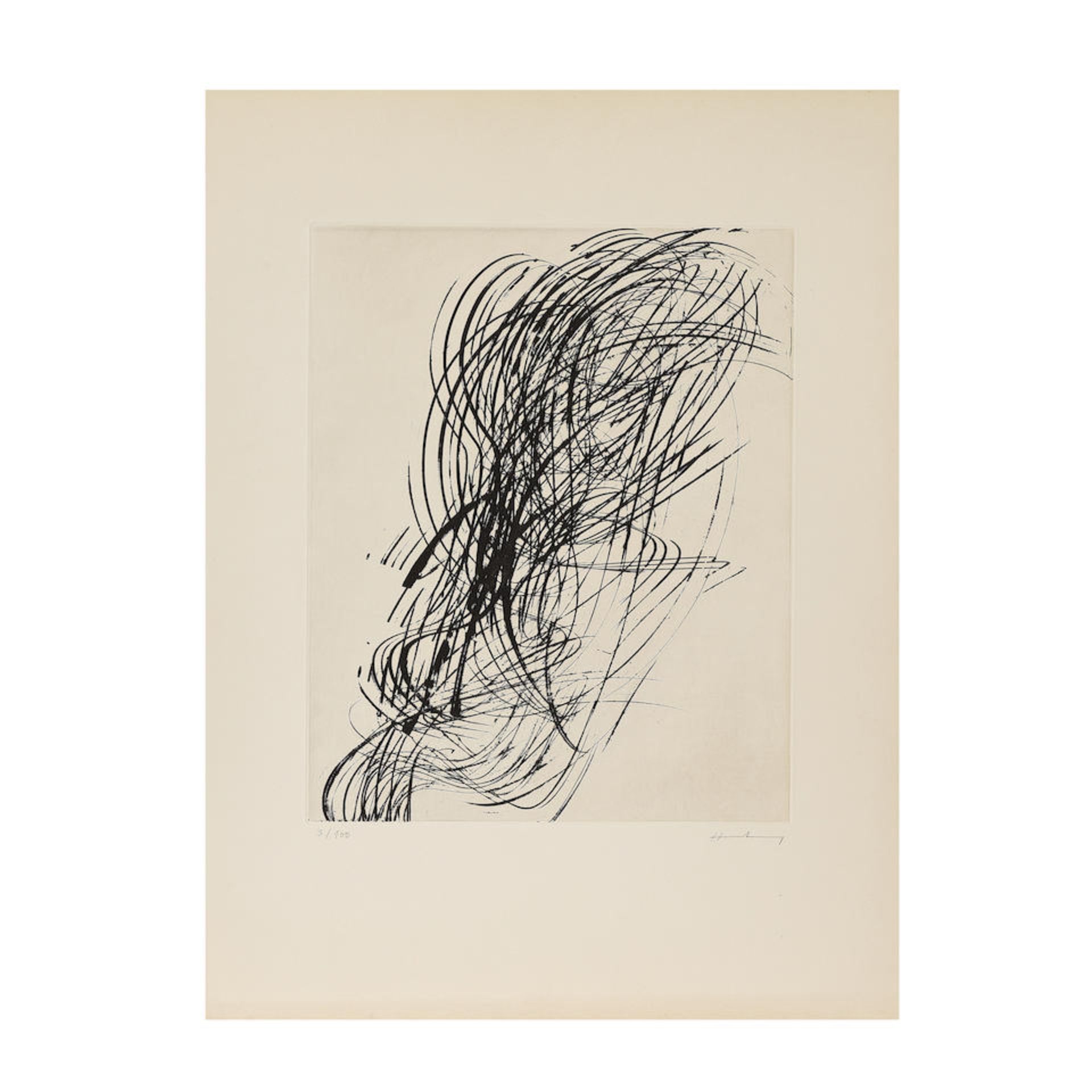 HANS HARTUNG (1904-1989) G1973-2, 1973 (RMM, 362)Eau-forte sur vélin de RivesSignée et...