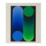 VICTOR VASARELY (1906-1997) Sans Titre, circa 1972 Sérigraphie en couleurs sur vélinSi...