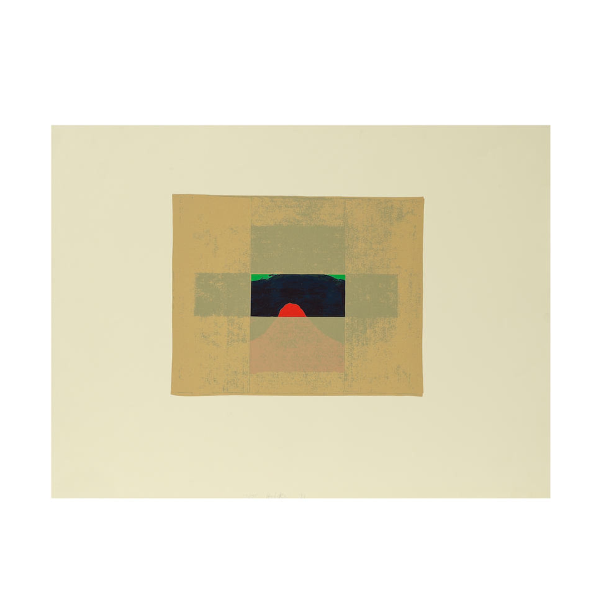 HOWARD HODGKIN (1932-2017) Indian View E, 1971 Sérigraphie couleurs sur papier J GREENSign&...