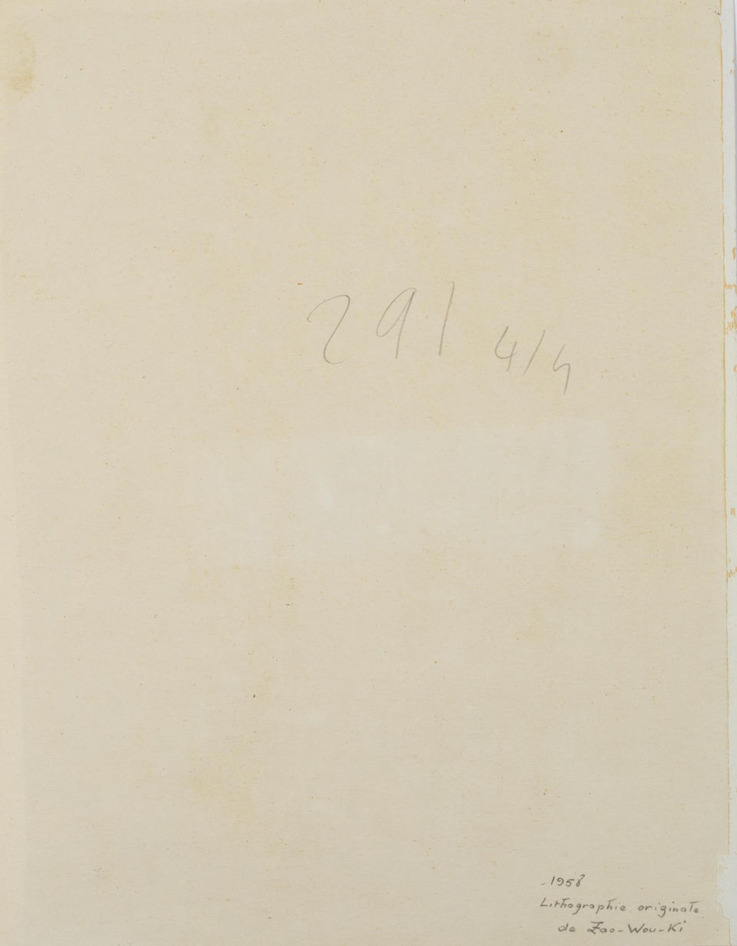 ZAO WOU KI (1920-2013) Composition, 1957 (Agerup, 113)Lithographie en couleur sur vélin Pub... - Bild 2 aus 2