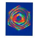 VICTOR VASARELY (1906-1997) Composition cinétique, circa 1977 Sérigraphie en couleur s...