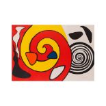 ALEXANDER CALDER (1898-1976) Spirals and Forms, circa 1965 Lithographie en couleurs sur vél...