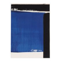 PIERRE SOULAGES (1919-2022) Sérigraphie N°16, 1981 (RMM, 108)Sérigraphie en bleue...