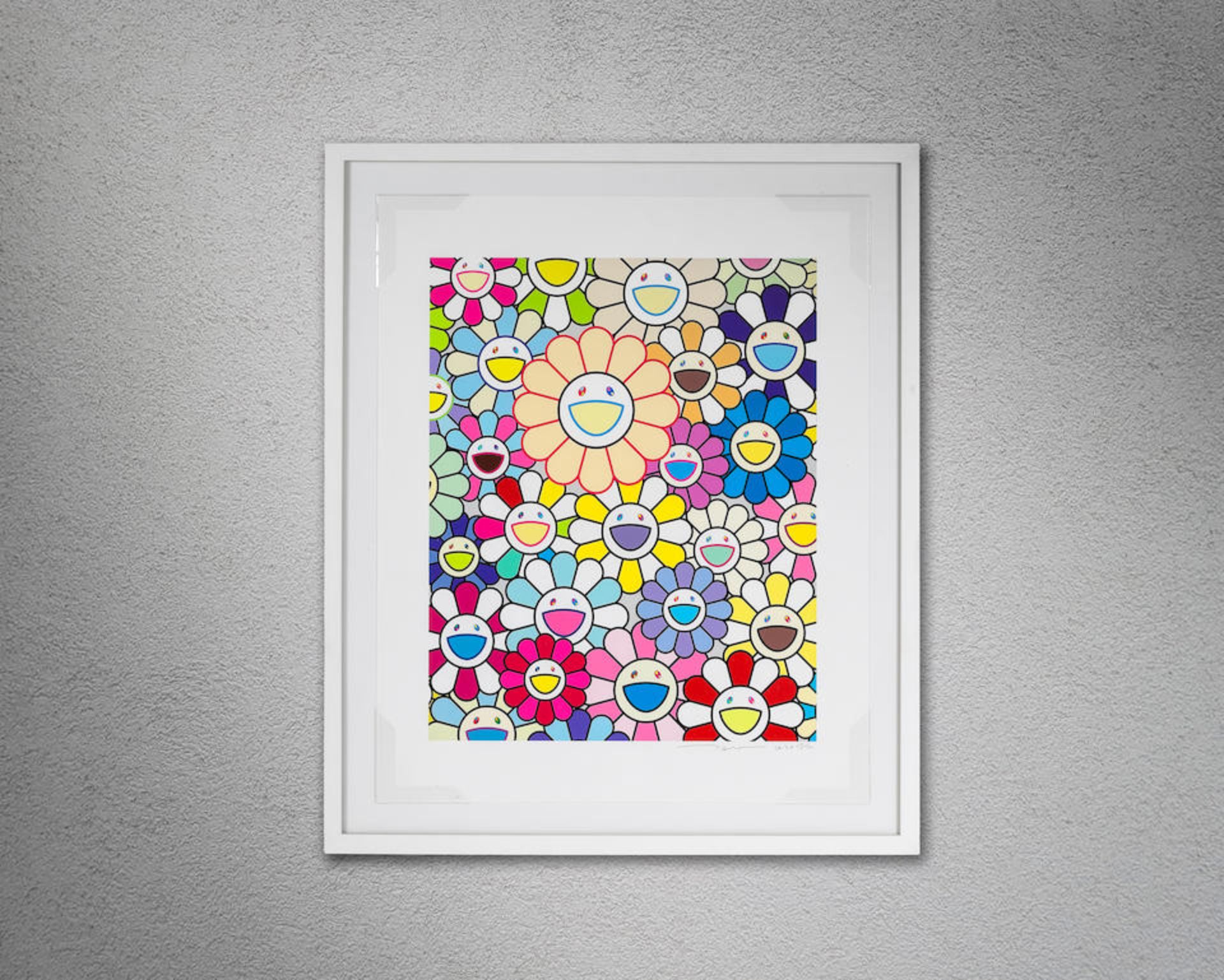 TAKASHI MURAKAMI (NE EN 1962) Field of Flower, 2020 Sérigraphie d'encre pigmentaire sur v&#... - Image 2 of 4