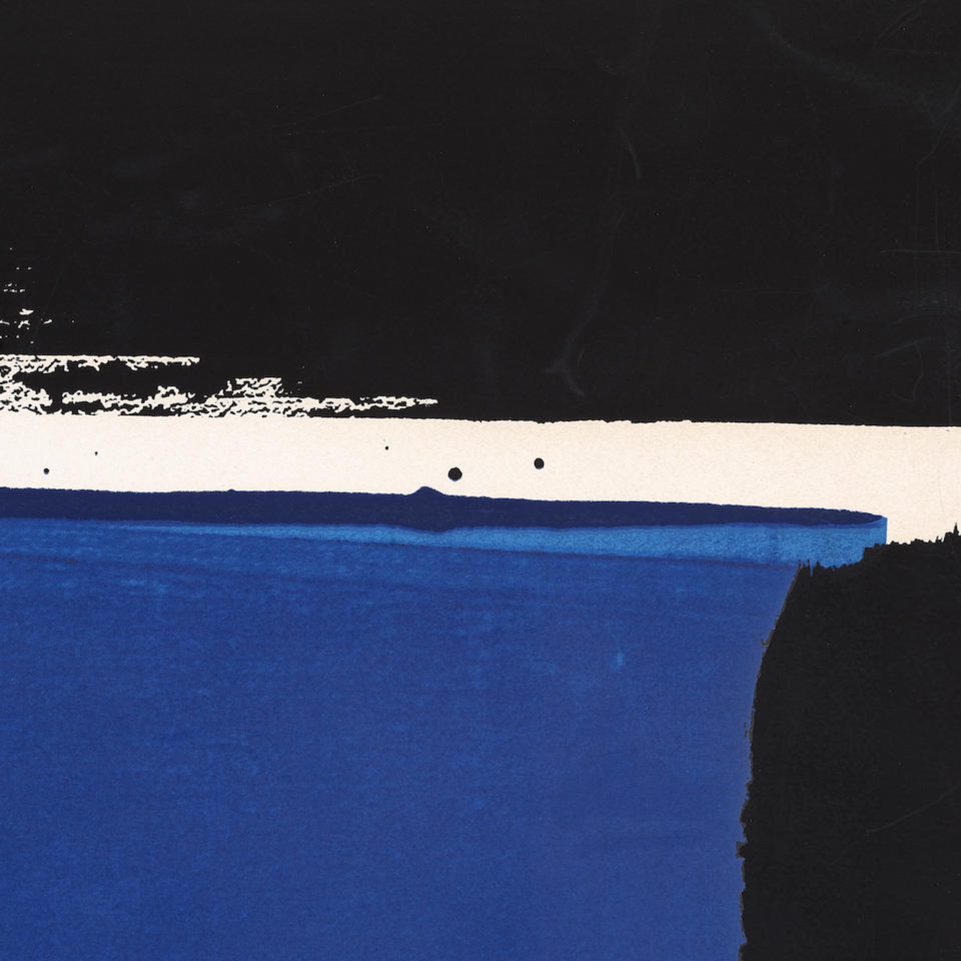 PIERRE SOULAGES (1919-2022) Sérigraphie N°16, 1981 (RMM, 108)Sérigraphie en bleue... - Bild 4 aus 5