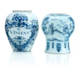 A Dutch Delft Tobacco Jar 18th Century