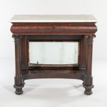 CLASSICAL MARBLE-TOP PIER TABLE