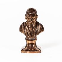 COPPER LUSTRE BUST OF HOMER