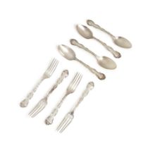 PARTIAL GORHAM 'STRASBOURG' STERLING SILVER FLATWARE SET