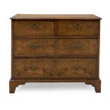 ENGLISH BURLWOOD CHEST OF DRAWERS