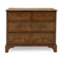 ENGLISH BURLWOOD CHEST OF DRAWERS