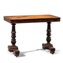 REGENCY ROSEWOOD LIBRARY TABLE