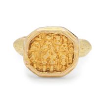 GOLD RING BAGUE OR