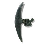 A Luristan bronze crescentic axehead