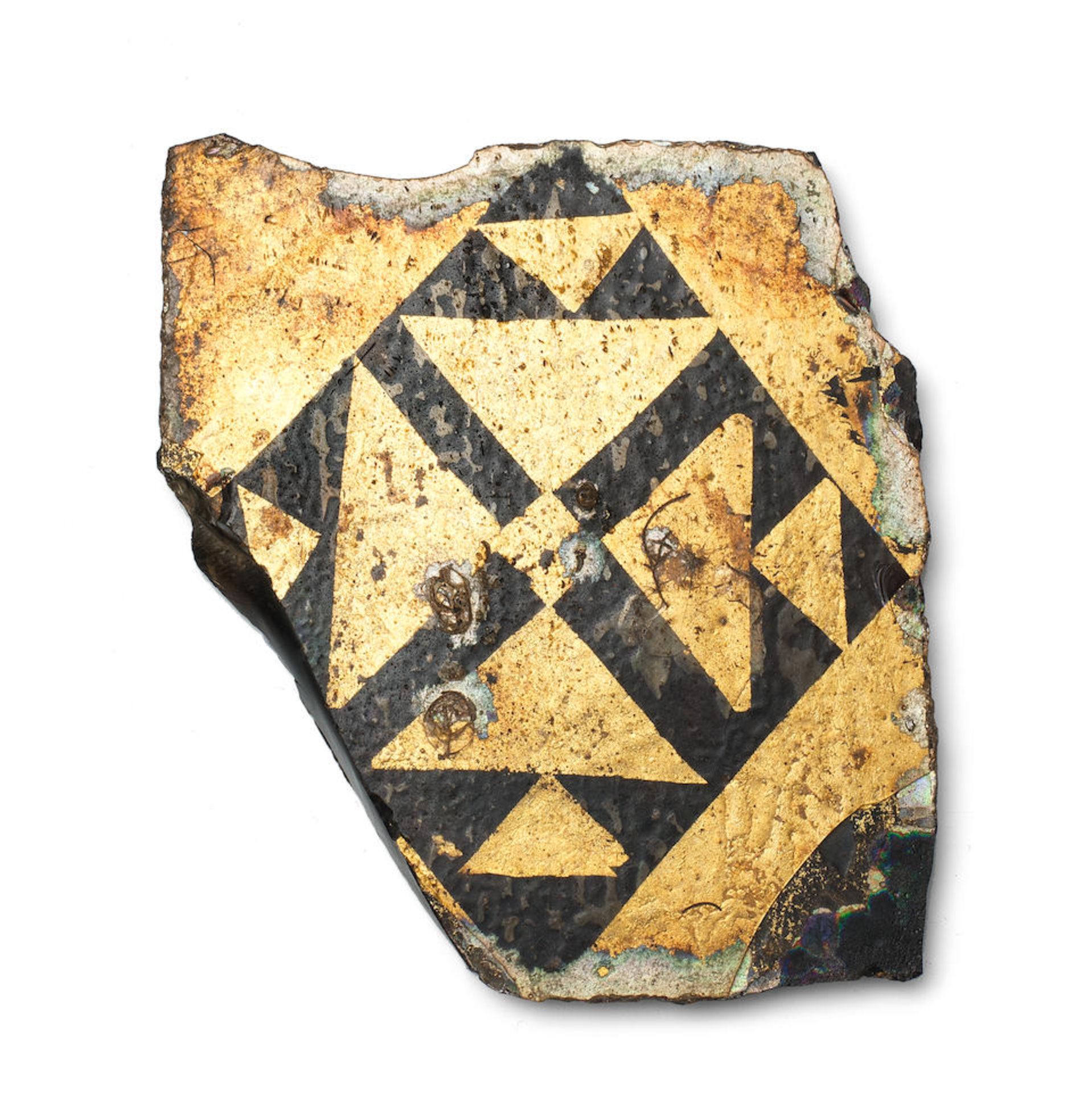 A Byzantine gold sandwich glass tile