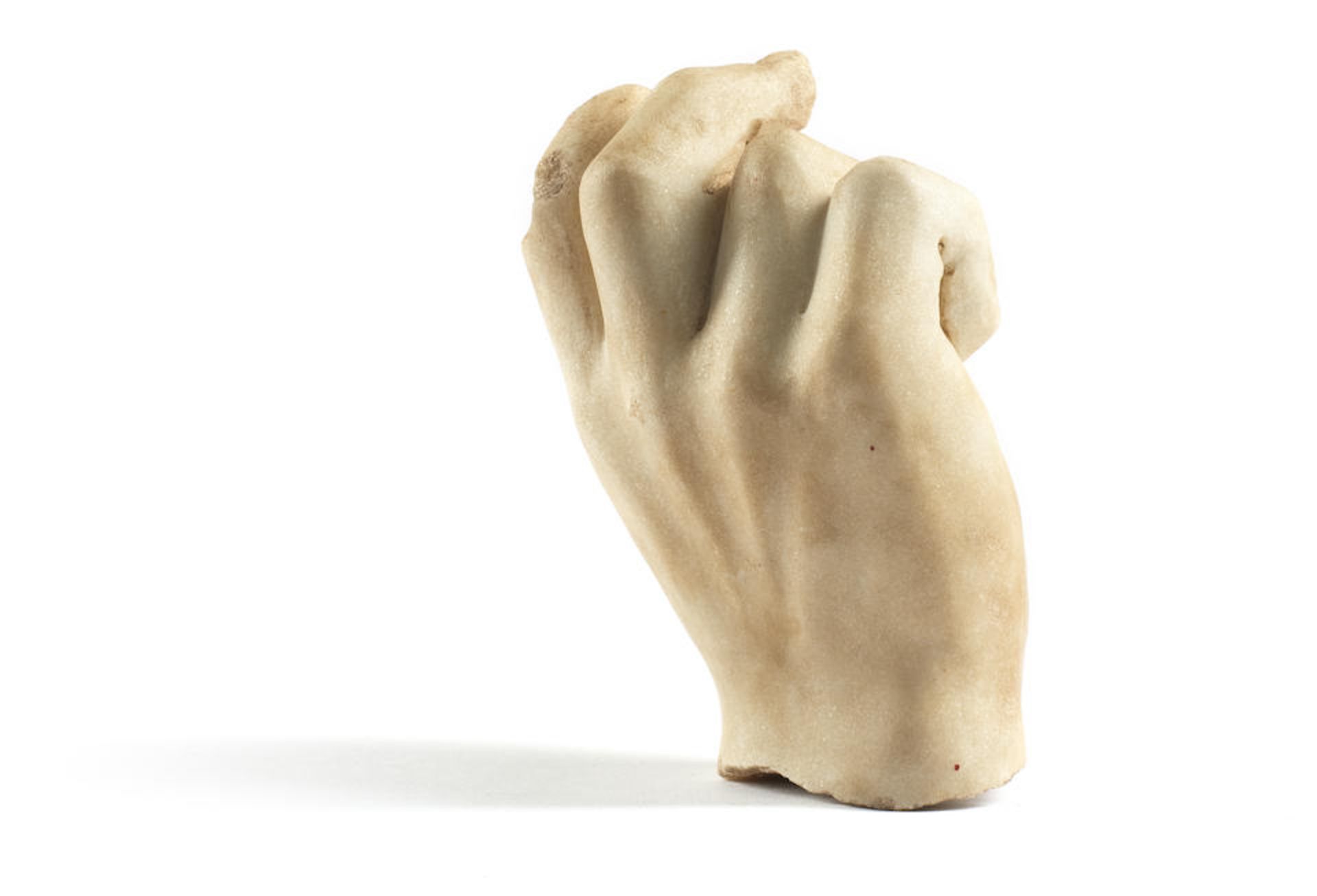 A Roman marble life-size right hand