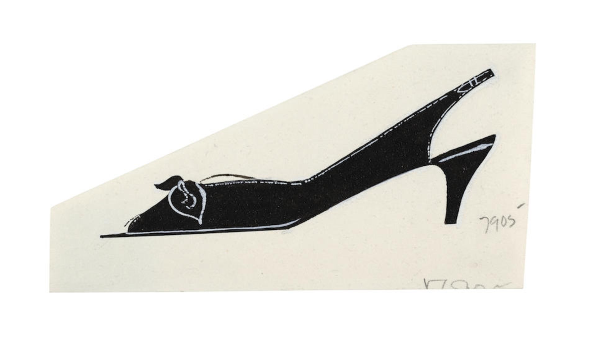 ANDY WARHOL (1928-1987) Shoe circa 1955-1957