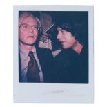 ANDY WARHOL (1928-1987) Self-Portrait with Mick Jaggercirca 1977