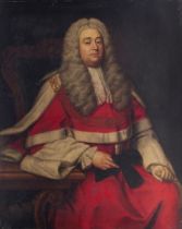 English School (18th Century) A portrait of a gentleman reported to be Sir John Barnewall 49 1/2...