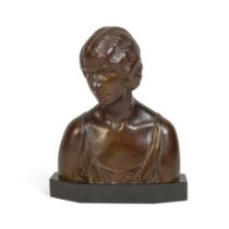 AN ALLAN CLARK PATINATED BRONZE FIGURE: MISS DICK DEMPSEYAllan Clark (American, 1896-1950), 1924